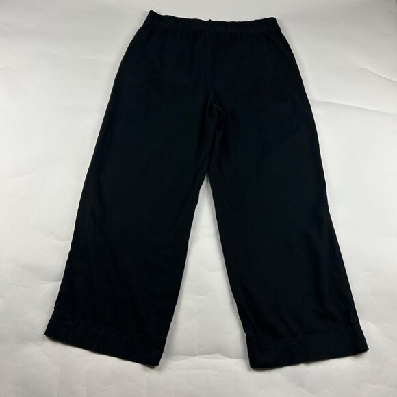 Old Navy Black Linen Blend Wide Leg Lounge Pant L - Picture 6 of 7